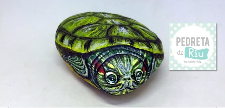 Grupo de Pedreta de Riu- piedras pintadas a mano