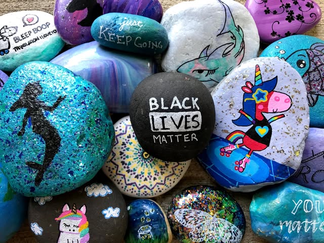 I Love Painted Rocks - BLM & equality friendly