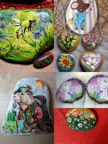 🎨🖌️ Kreativ Steine bemalen🎨🖌️