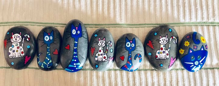 Painted Rocks ~~ Reflections of Color and Kindness #rockbk