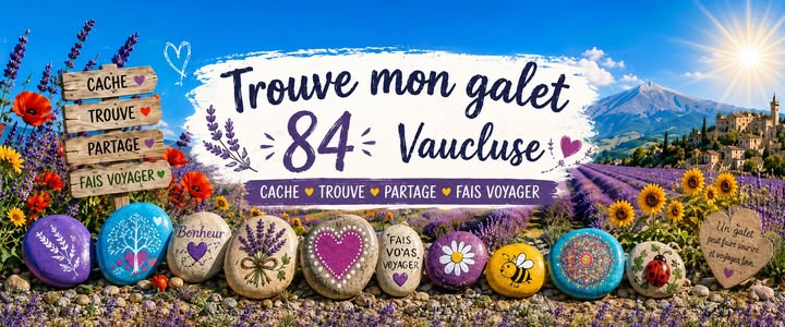 Trouve mon galet 84 - Vaucluse